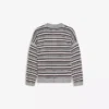 Striped Polo Collar Sweater