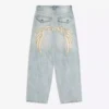 Super Baggy Embroidered Jeans – #Bershkastyle – Men