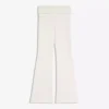 Technical Flared Trousers with Turn-Up Waist – Pants – Women