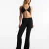 Technical Flared Trousers with Turn-Up Waist – Pants – Women