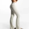 Technical Flared Trousers with Turn-Up Waist – Pants – Women