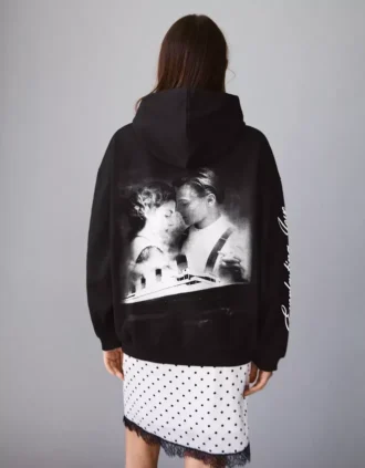 Titanic Print Hood Sweatshirt with Hood