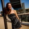 Tulle Bandeau Mini Dress