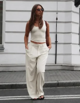Voluminous Double Fabric Trousers – #Bershkastyle – Women