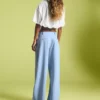 Voluminous Double Fabric Trousers