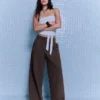 Voluminous Double Fabric Trousers – Pants
