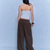 Voluminous Double Fabric Trousers – Pants