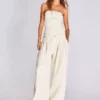 Wide-Leg Low-Rise Darted Jeans