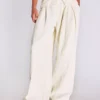 Wide-Leg Low-Rise Darted Jeans