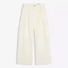 Wide-Leg Low-Rise Darted Jeans
