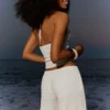 Wide-Leg Trousers with Elasticated Waist